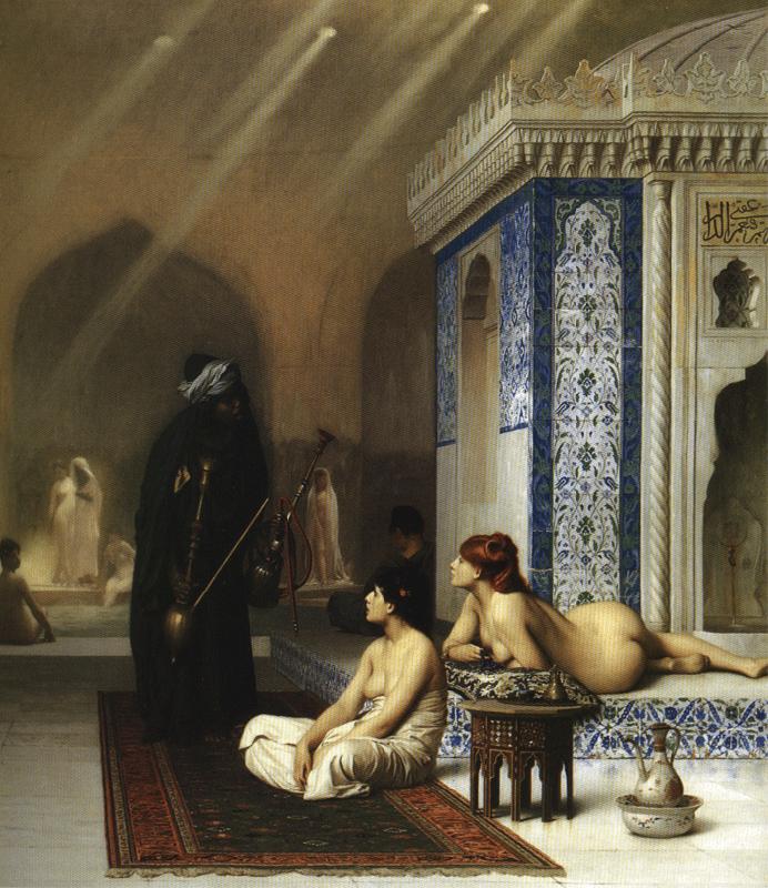 Jean - Leon Gerome Pool in a Harem. oil painting image